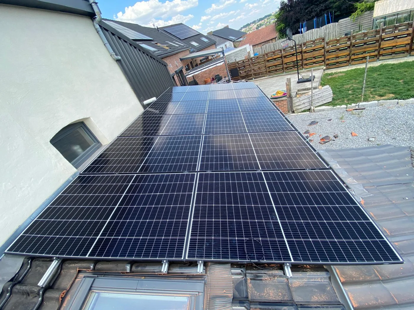 Panneaux photovoltaïques — réalisation Thermo Confort Solution en Wallonie