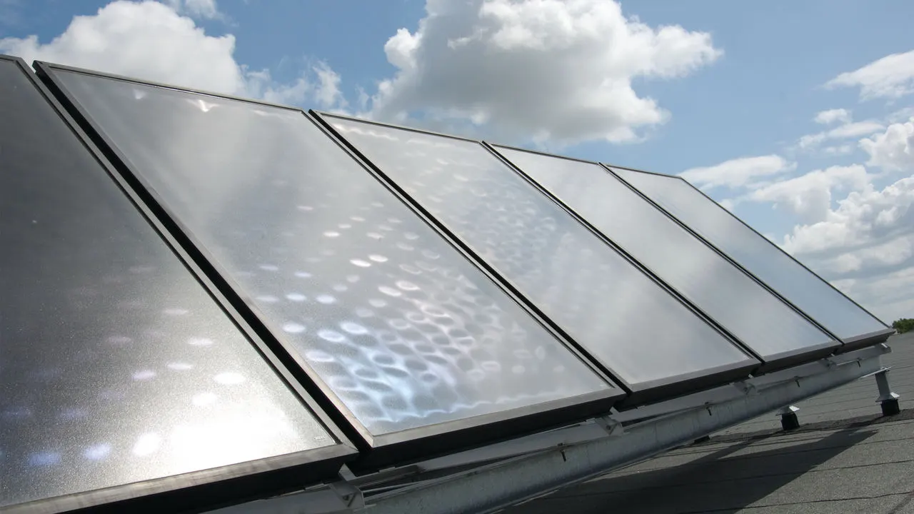 Panneaux solaires en situation